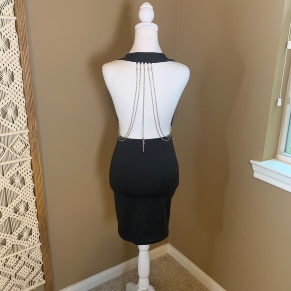 SHEIN backless sexy mini dress with chain back size small - Picture 5 of 15